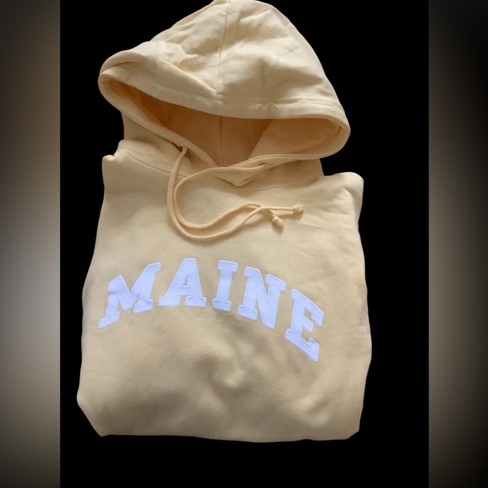 Yellow Hoodie by Austins Inc. MAINE